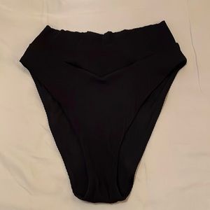 Aerie brand Women’s size Large Ribbed Crossover High Cut Cheeky Bikini Bottom